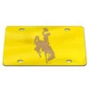 Wyoming Cowboys Crystal Mirror License Plate