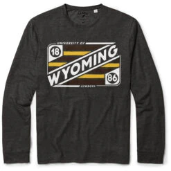 Wyoming Cowboys Reclaim L/S Tee – Heather Black