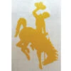 Wyoming Cowboys 1.7″ Bucking Horse Decal – Gold