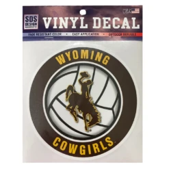 Wyoming Cowgirls Volleyball Decal