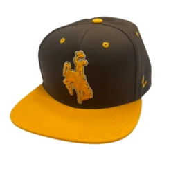 Wyoming Cowboys Z11 Snapback Adjustable Hat – Brown/Gold