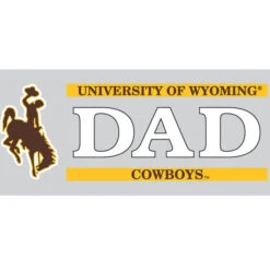 Wyoming Cowboys 6″ Dad Decal