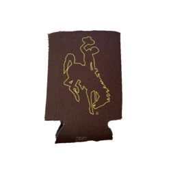 Wyoming Cowboys Two Tone Can Koozie – Brown/Gold