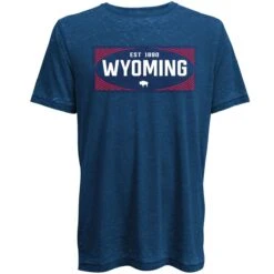 Wyoming State Flag 1886 S/S Tee – Faded Blue