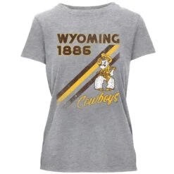 Wyoming Cowboys Women’s Essential S/S Tee – Athletic Heather