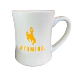 Wyoming Cowboys 15oz Cafe Mug – White