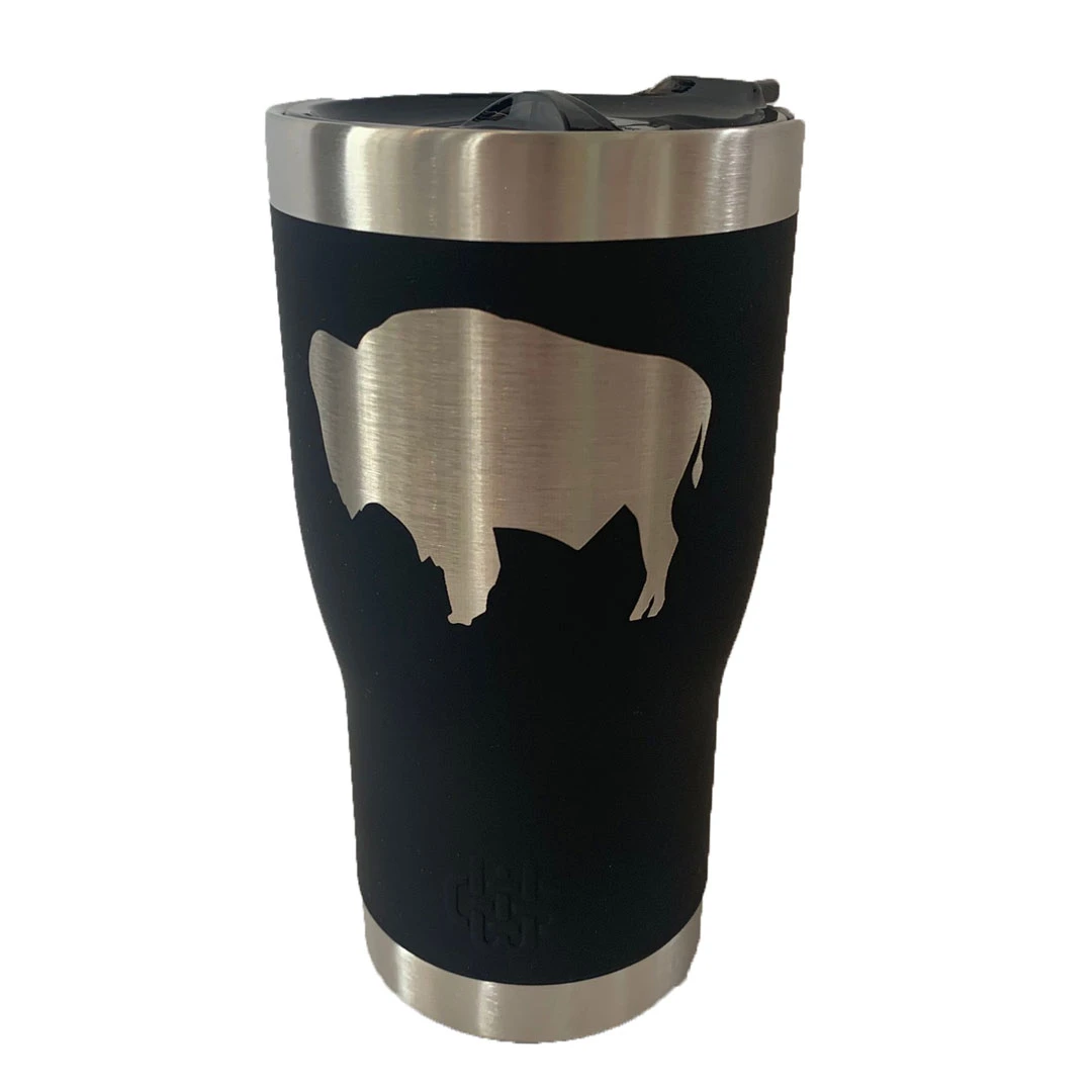 Wyoming State Flag 20oz 2in1 Insulated Tumbler – Black 1 Wyoming State Flag 20oz 2in1 Insulated Tumbler – Black