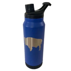 Wyoming State Flag 34oz Mag Bottle – Blue