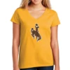 Wyoming Cowboys Women’s District Re-Tee V-Neck – Maize