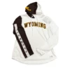 UA Wyoming Cowboys Women’s Front Sleeve Hood – White/Brown