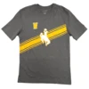 Wyoming Cowboys Slant Stripe S/S Tee – Charcoal