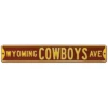 Wyoming Cowboys Avenue Street Sign – Brown