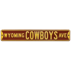 Wyoming Cowboys Avenue Street Sign – Brown