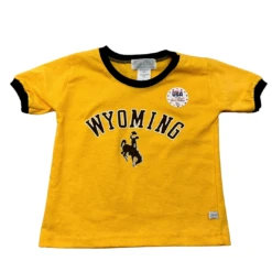 Wyoming Cowboys Infant Ringer Tee – Gold/Brown