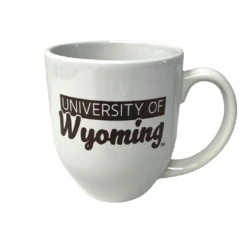 Wyoming Cowboys 16oz Bistro Mug – White