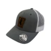 Wyoming Cowboys W Leather Patch Hat – Heather Grey/White