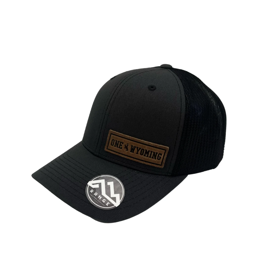 Wyoming Cowboys Leather Patch Hat – Charcoal/Black