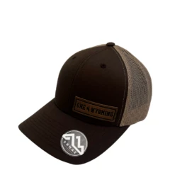 Wyoming Cowboys Leather Patch Hat – Brown/Khaki