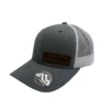 Wyoming Cowboys Leather Patch Hat – Heather Grey/White