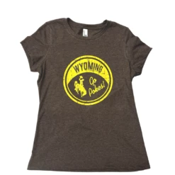 Wyoming Cowboys Women’s Classic S/S Tee – Brown
