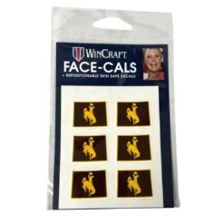 Wyoming Cowboys State Face Decals
