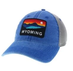 Wyoming Horizon Dashboard Trucker Hat – Royal/Grey