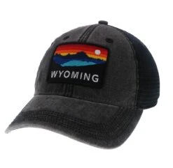 Wyoming Horizon Dashboard Trucker Hat – Black