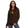 Wyoming Cowboys Women’s Thermal Homerun Hood – Brown