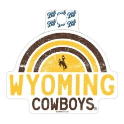 Wyoming Cowboys Brinley Decal – Brown/Gold