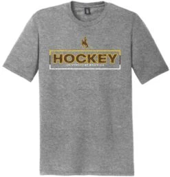 Wyoming Cowboys 2021 Hockey Tee – Grey Frost