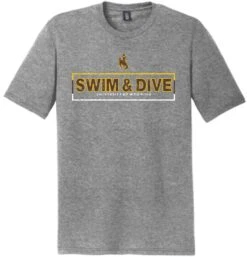 Wyoming Cowboys 2021 Swim & Dive Tee – Grey Frost
