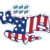 Wyoming Cowboys Stars And Stripes Bucking Horse Decal