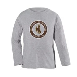 Wyoming Cowboys Lane Toddler L/S Tee – Grey