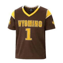Wyoming Cowboys Toddler Football Jersey – Brown