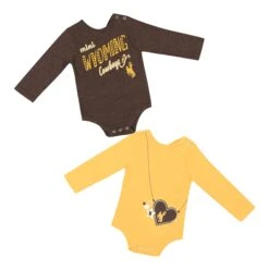 Wyoming Cowboys Infant Dorays Onesies – Brown/Gold