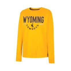 Wyoming Cowboys Youth Fahoo L/S Tee – Gold