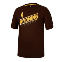 Wyoming Cowboys Dual Blend S/S Tee – Brown