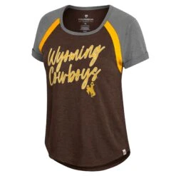 Wyoming Cowboys Bluff S/S Tee – Brown/White/Grey