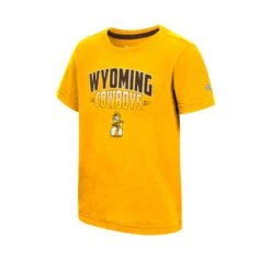 Wyoming Cowboys Toddler Sphynx S/S Tee – Gold