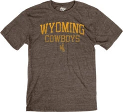 Wyoming Cowboys Triblend Admirable S/S Tee – Brown