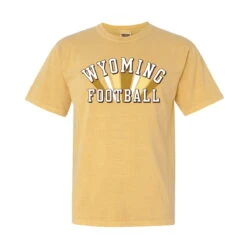 Wyoming Cowboys Women’s Comfort Wash S/S Tee – Mustard