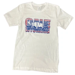 One Wyoming State Flag S/S Tee – White