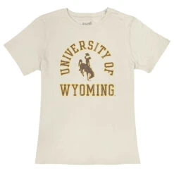 Wyoming Cowboys Women’s Vintage S/S Tee – White