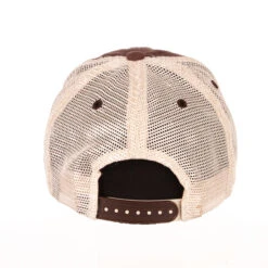 Wyoming Cowboys University Script Hat – Brown/White -Wyoming Sportswear WYOUNV0110 Straight Back scaled 1