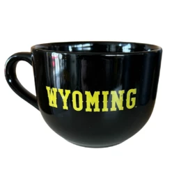 Wyoming Cowboys Ceramic Cappuccino Mug – Black