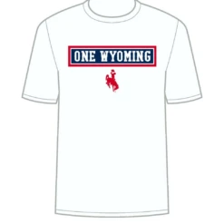 Wyoming Cowboys “One Wyoming” S/S Tee – White