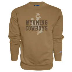 Wyoming Cowboys Sanded Crew – Russett