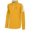 UA Wyoming Cowboys Women’s Mesh ¼ Zip Jacket – Gold/White