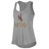 Wyoming Cowboys Women’s Scoop Tank Top – Smoke Grey