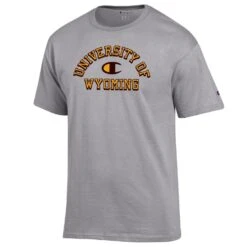 Wyoming Cowboys University Champion S/S Tee – Oxford Grey